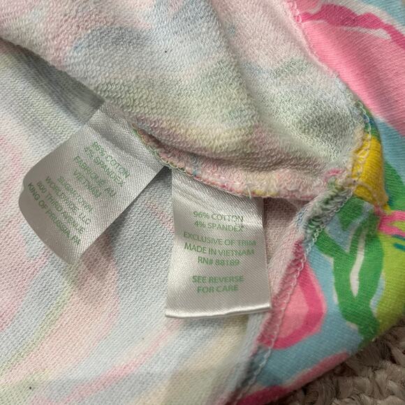 Lilly Pulitzer Floral Skipper Half Zip Pullover Sweatshirt XS Preppy Resortwear - Picture 4 of 8